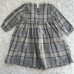 【美品】ペアマノン チェックワンピース　100センチの画像