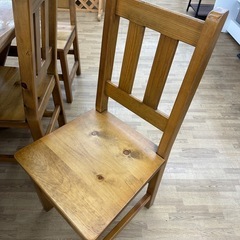 【ドリーム川西店御来店限定】☆ジモティー見たよ♪割引☆カントリー調ダイニングセット／クリーニング済み【2125560000042586】の画像