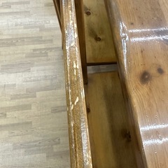 【ドリーム川西店御来店限定】☆ジモティー見たよ♪割引☆カントリー調ダイニングセット／クリーニング済み【2125560000042586】の画像