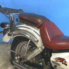 YAMAHA ドラックスター250 白/銀 エンジン始動確認 自賠責で乗れます 半額配送キャンペーン 現状渡し諸経費￥0- 横浜 P-Yardの画像