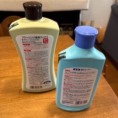 リンレイフローリング専用ワックスと床クリーナーの画像
