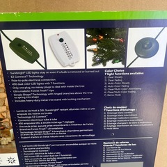 【COSTCO】クリスマスツリー スリム型 電飾付き 約190cm LEDの画像