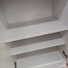 ★リユースのサカイ水戸店★  食器棚 ホワイト H178×D42×W59 クリーニング済み MT6716の画像