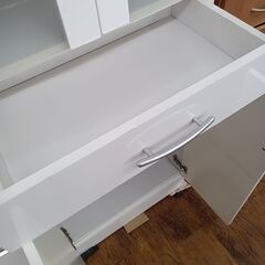 ★リユースのサカイ水戸店★  食器棚 ホワイト H178×D42×W59 クリーニング済み MT6716の画像