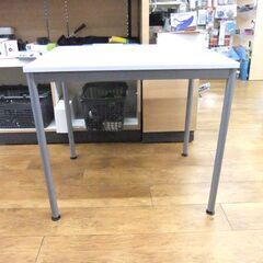 幅80 テーブル 高さ70×奥行60㎝ 作業台 デスク 会議テーブル 机 ホワイト ナカバヤシ 白 札幌市厚別区 厚別店の画像