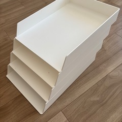 書類用トレー　レターケース　A4サイズ　4個セットの画像