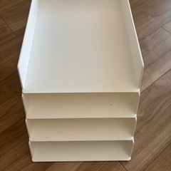 書類用トレー　レターケース　A4サイズ　4個セットの画像