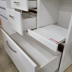 J1931【リユースのサカイ柏店】NITORI　ニトリ　キッチンボード　コパン80KB　ホワイト　クリーニング済み　参考価格46,990円の画像