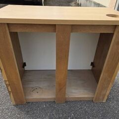 90㌢木製水槽台　※引き取り限定の画像