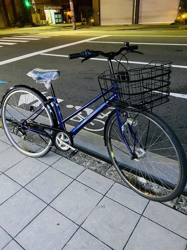 ※決まりました！※　27インチオートライト6段変速付きの中古シティーサイクルです。防犯登録も込みの価格なので、手間なく乗ることができます