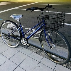 27インチオートライト6段変速付きの中古シティーサイクルです。防犯登録も込みの価格なので、手間なく乗ることができますの画像
