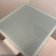 ガラス　ダイニングテーブル　ダイニングセット　ダイニングチェアの画像