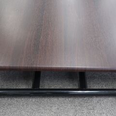 【引き取り限定】中古家具　昇降式フリーテーブル（完成品）  パソコン机、センターテーブル、ローテーブル、作業台、机、伸縮可能　※天板にキズあり※の画像