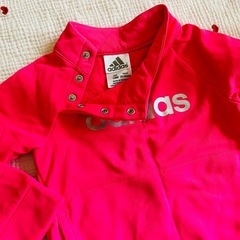 adidas ジャージセット ピンク グレーの画像