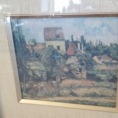 額入り複製画 ポール・セザンヌ 「ポントワーズの水車小屋」絵画 名画 インテリア　/TJ-2702 2Fの画像