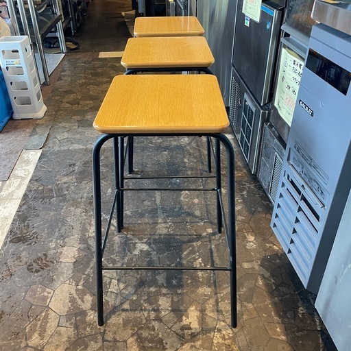【引き取り限定】中古品　カウンターチェア　ニトリ　3脚セット