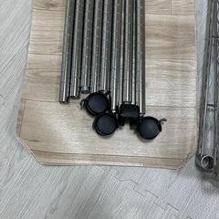 【美品】スチールラック 幅120×奥行45×高さ180 5段・キャスター付きの画像