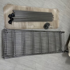 【美品】スチールラック 幅120×奥行45×高さ180 5段・キャスター付きの画像