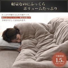 新品　こたつ布団 185X185cm 正方形 フランネル 柔らかい 無地 グレージュ こたつ掛布団の画像