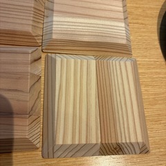 【無料】天然木コースター、木製皿、木製茶托の画像