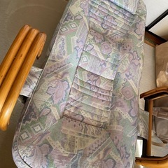 リクライニング機能付き藤肘掛け椅子あげますの画像