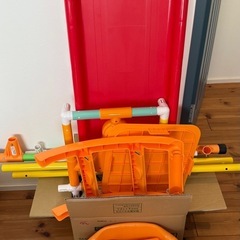 室内用ジャングルジム すべり台＆ブランコ付き 解体用工具付きの画像