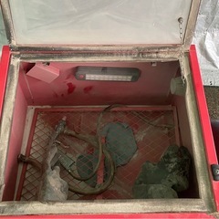 サンドブラスト　キャビネット　コンプレッサー　サブタンクの画像