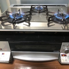 ハーマン　ビルトインガスコンロC3WL3PWA 都市ガス