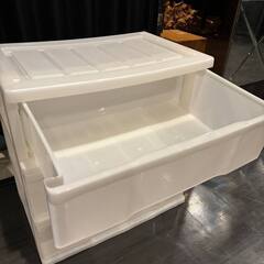 収納ケース　横長　白　の画像