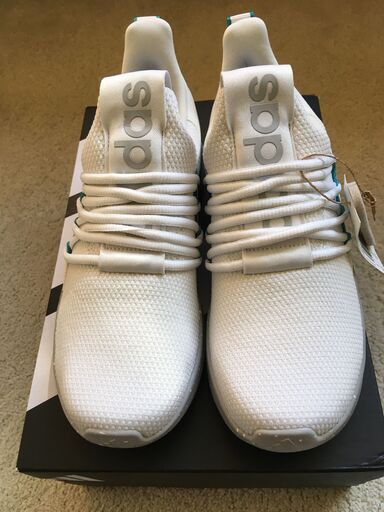 Adidas アディダス スリッポン スニーカー 24.5 白/緑 Lite Racer Adapt 7.0 海外モデル メンズ
