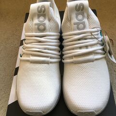 Adidas アディダス スリッポン スニーカー 24.5 白/緑 Lite Racer Adapt 7.0 海外モデル メンズの画像