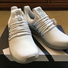 Adidas アディダス スリッポン スニーカー 24.5 白/緑 Lite Racer Adapt 7.0 海外モデル メンズの画像