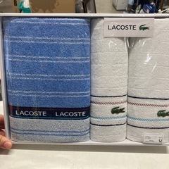 O 2512-391 LACOSTE タオル3点セット　新品未使用品の画像