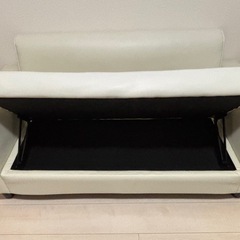 ソファ 2人掛け ホワイトの画像