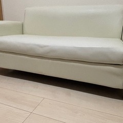 ソファ 2人掛け ホワイトの画像