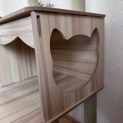 クリアボウル付き キャットタワー 約150cm 据え置きタイプ 美品 の画像