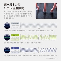 【新品未使用】 電動スカルプブラシ／頭皮ケアマッサージャー USB充電式・防水の画像