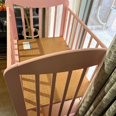 KATOJI ベビーベッド　ピンクの画像