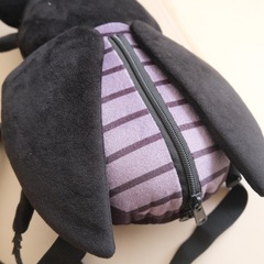 クワガタ？　昆虫リュック　黒の画像