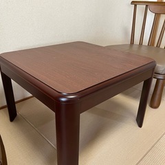 和室に最適！座卓＆和風座椅子 2脚セットの画像