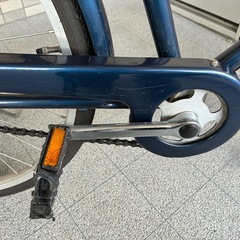 中古　無印良品　　ママチャリ　シティサイクル　
自転車　26インチ　紺色の画像