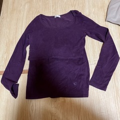 授乳服 産前産後 マタニティMサイズ 授乳口付き 暖かの画像