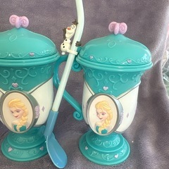 【３つセット】ディズニーオンアイス　蓋つきカップストロー付き　　　の画像