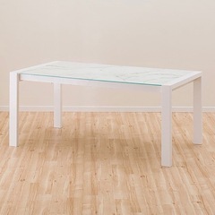 ニトリ　大理石　ダイニングテーブルの画像