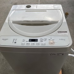 洗濯機　シャープ　4.5キロ　2021年製の画像