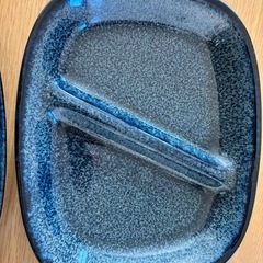 【12/19まで】青い陶器の皿4枚の画像