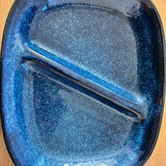 【12/19まで】青い陶器の皿4枚の画像