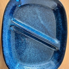 【12/19まで】青い陶器の皿4枚の画像