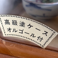 五月人形のガラスケースのみ　オルゴール付き　中古！1250円の画像