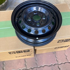 12インチ鉄ホイール　新品未使用（新車外し）4本セットの画像